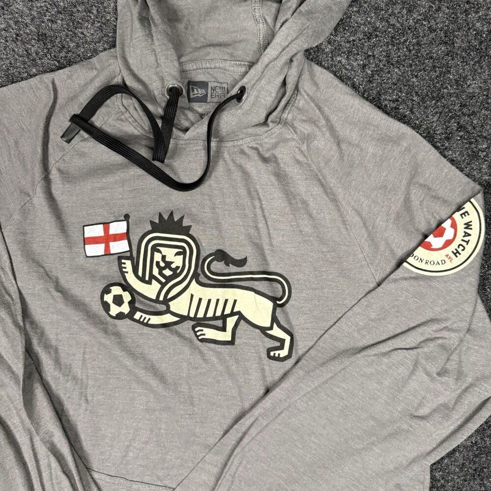 New Era Hoodie Olde London Road Pub Pullover Men’s Medium Lion St George’s Cross